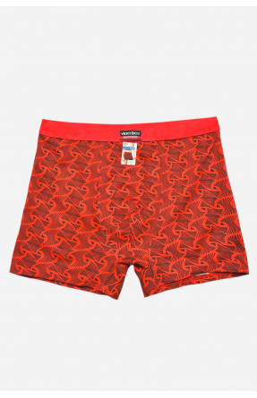 Боксеры мужские красного цвета с принтом 7204 209690C