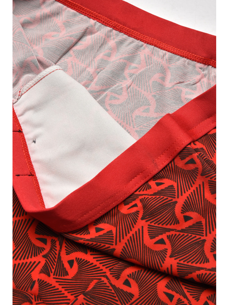 Боксеры мужские красного цвета с принтом 7204 209690C