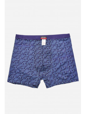 Боксери чоловічі темно-синього кольору з принтом 7204 209691C