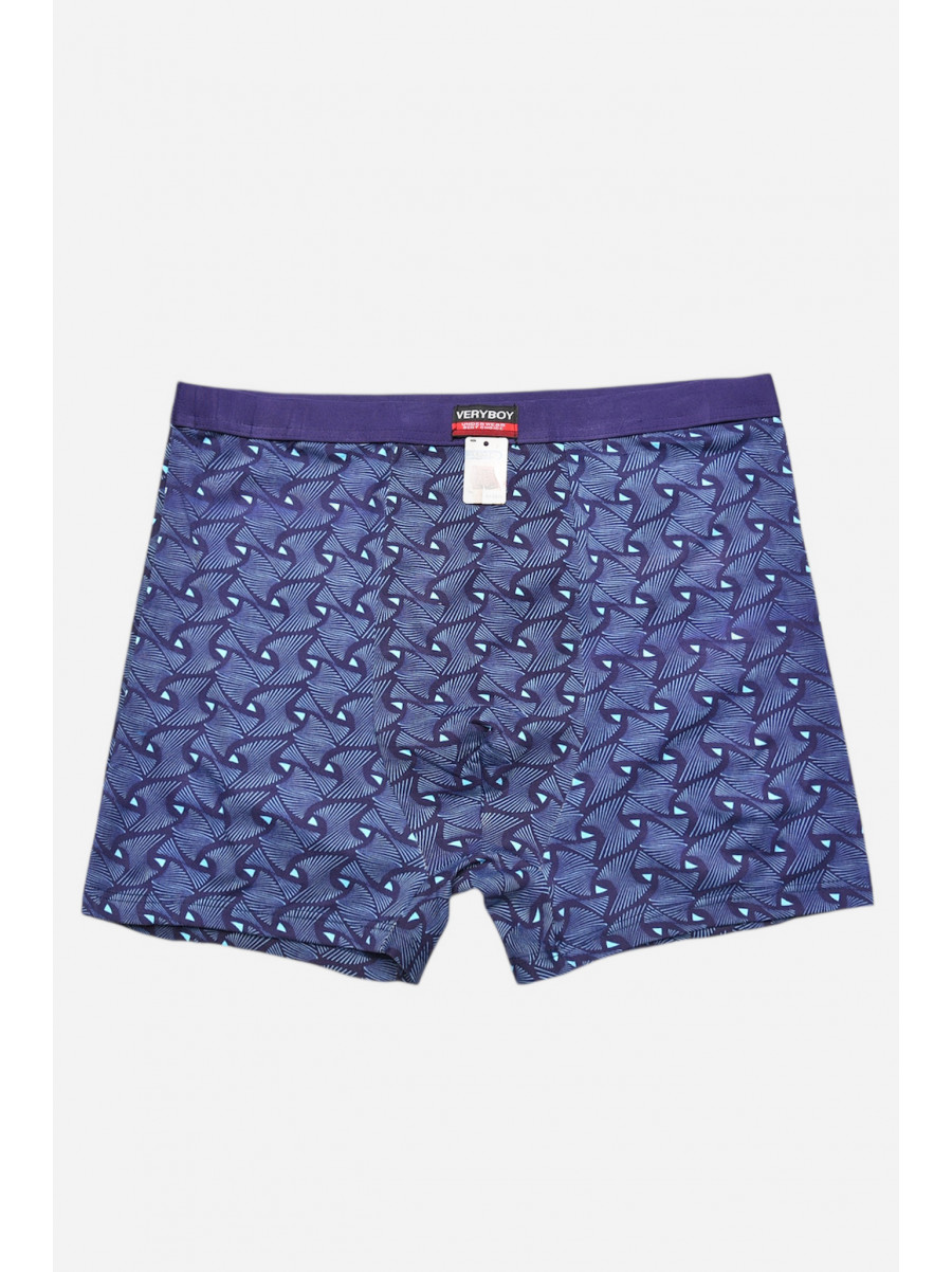 Боксеры мужские тёмно-синего цвета с принтом 7204 209691C