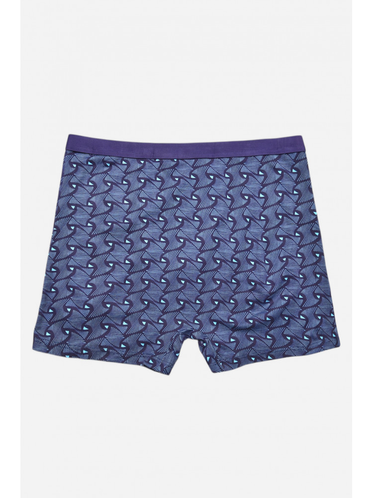 Боксеры мужские тёмно-синего цвета с принтом 7204 209691C
