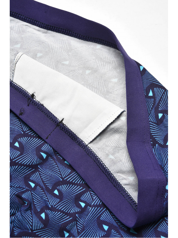 Боксеры мужские тёмно-синего цвета с принтом 7204 209691C