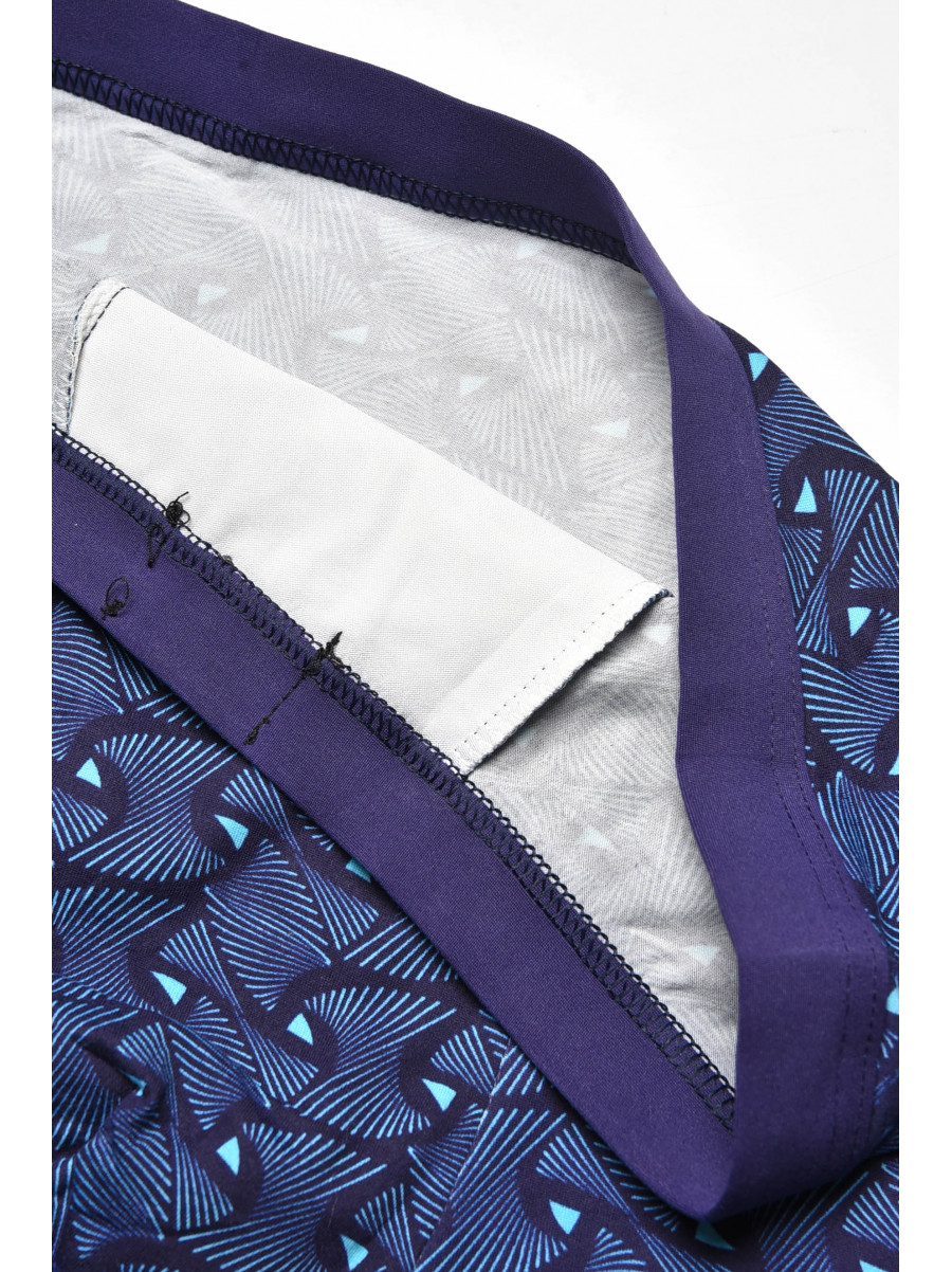 Боксеры мужские тёмно-синего цвета с принтом 7204 209691C