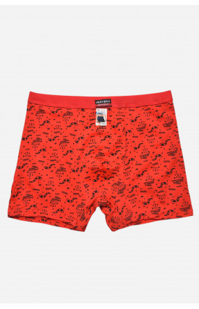 Боксеры мужские красного цвета с принтом 7219 209693C