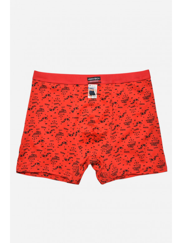 Боксеры мужские красного цвета с принтом 7219 209693C