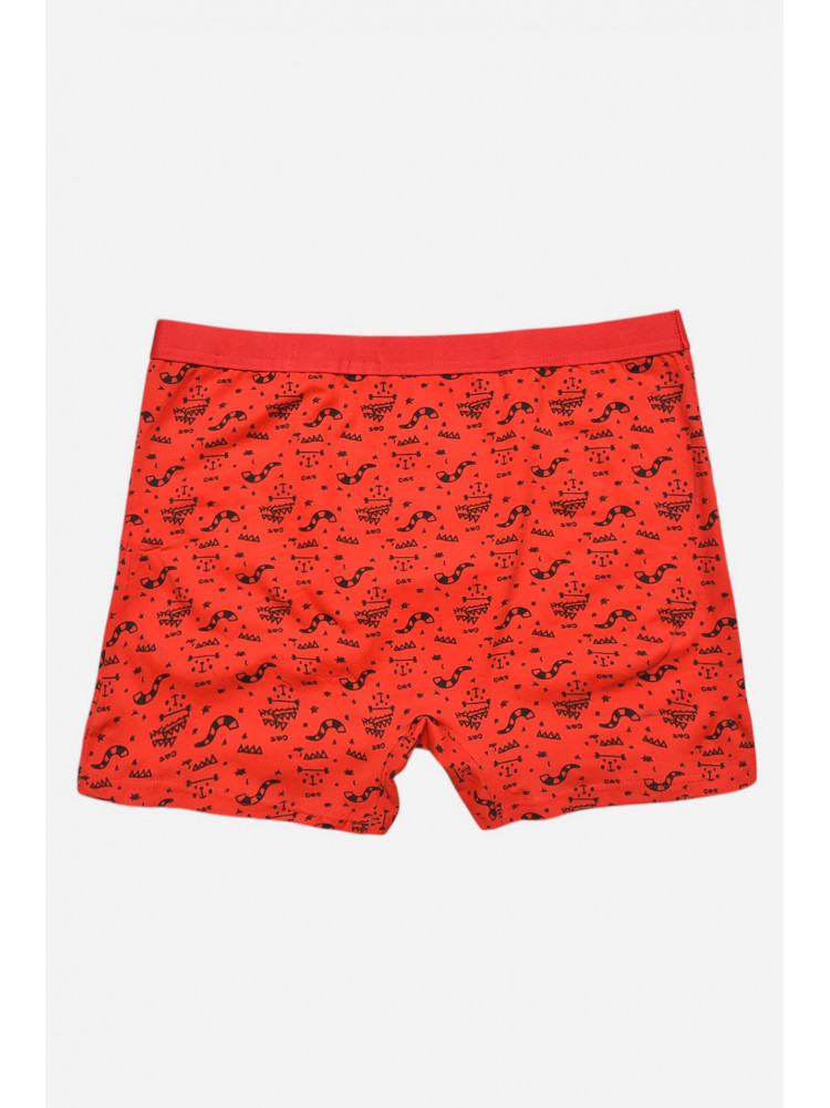 Боксеры мужские красного цвета с принтом 7219 209693C