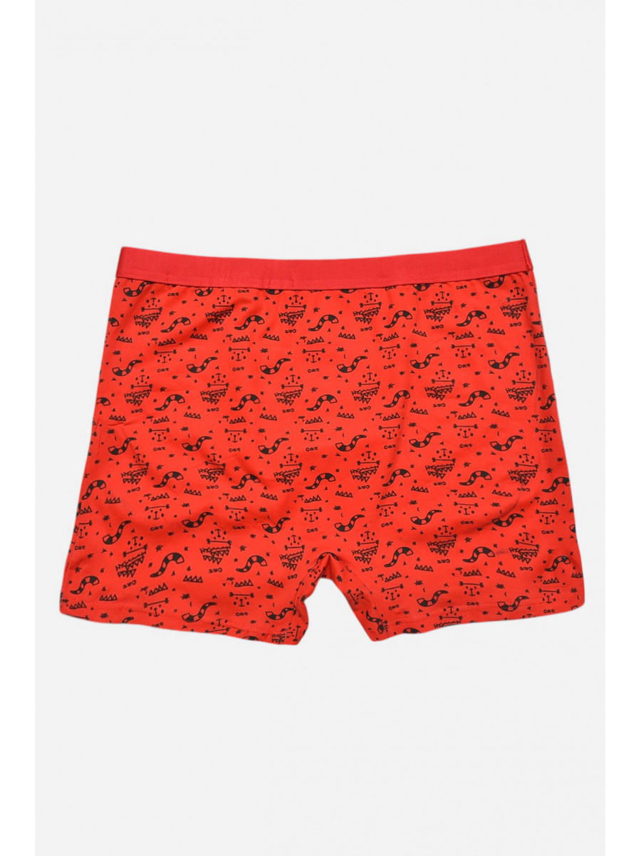 Боксеры мужские красного цвета с принтом 7219 209693C