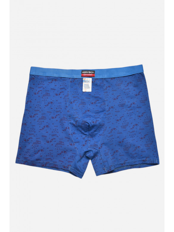 Боксери чоловічі синього кольору з принтом 7219 209694C