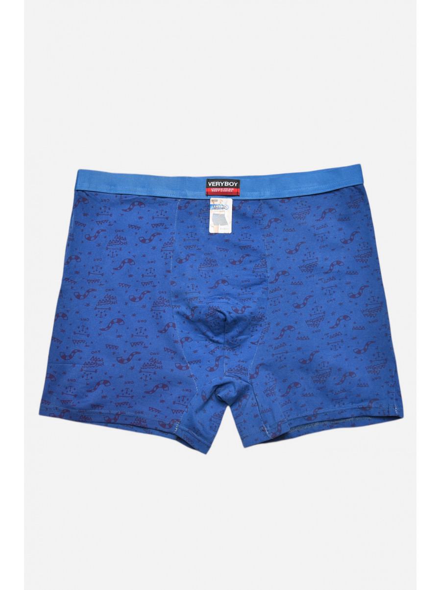 Боксери чоловічі синього кольору з принтом 7219 209694C