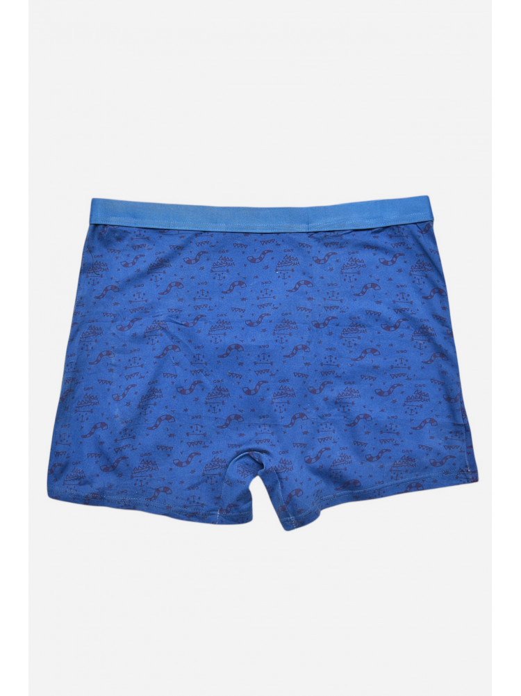 Боксери чоловічі синього кольору з принтом 7219 209694C