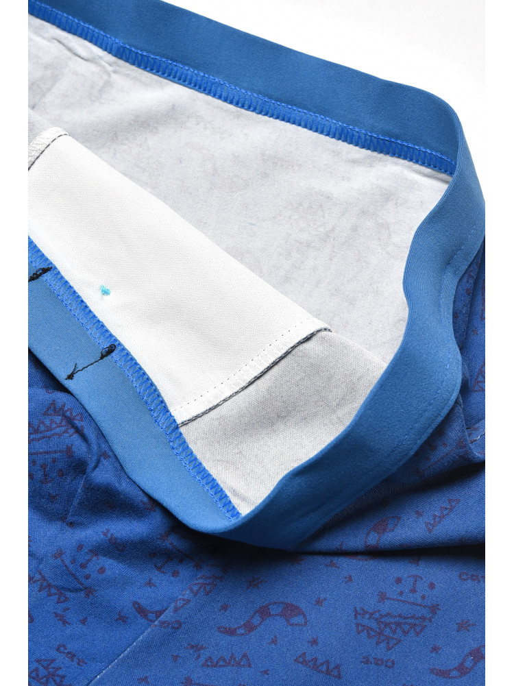 Боксери чоловічі синього кольору з принтом 7219 209694C