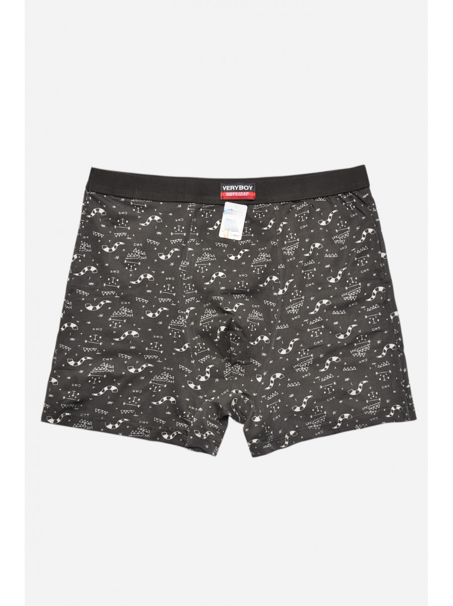 Боксеры мужские черного цвета с принтом 7219 209695C