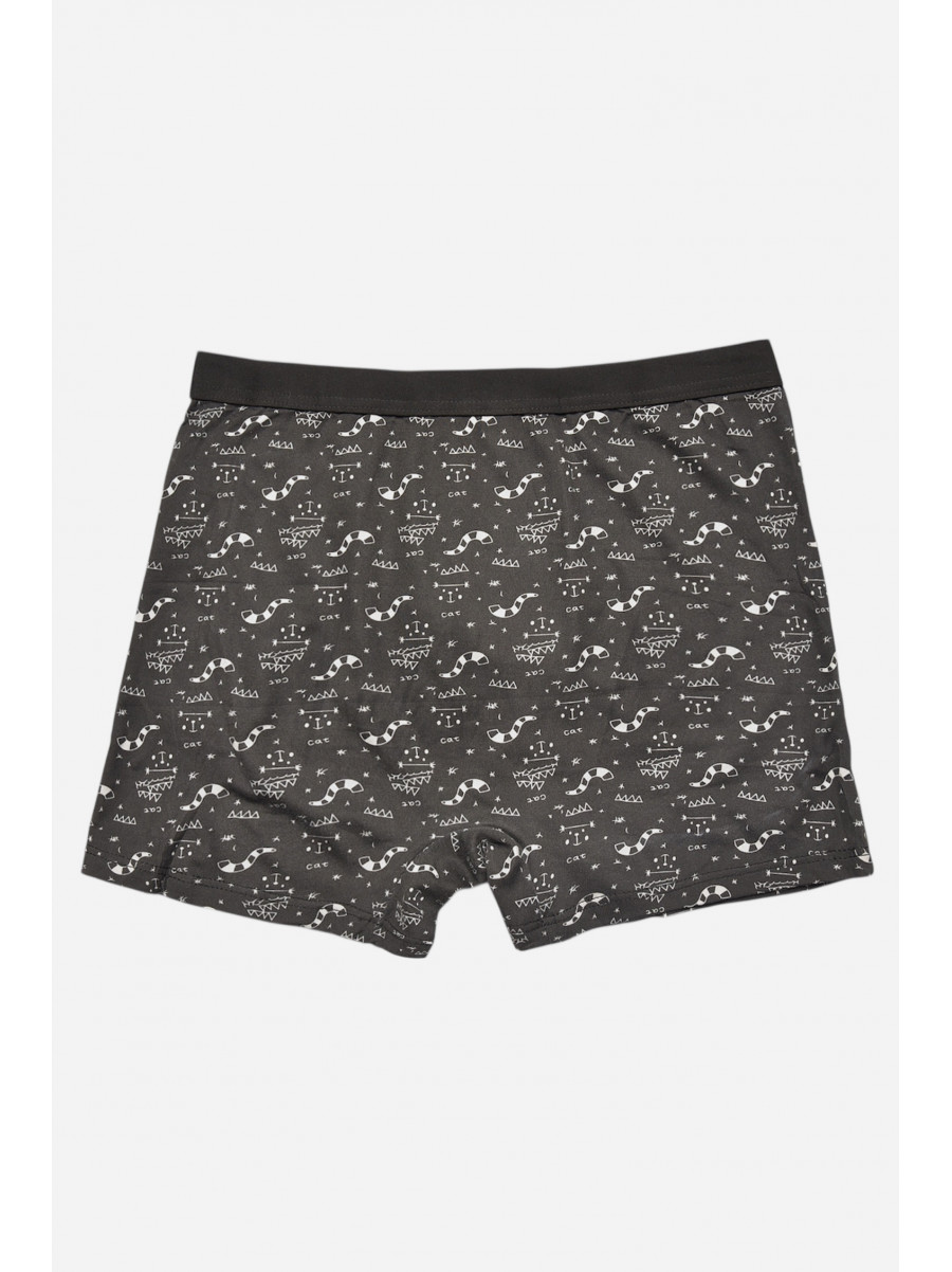 Боксеры мужские черного цвета с принтом 7219 209695C