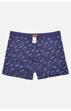 Боксеры мужские тёмно-синего цвета с принтом 7219 209696C