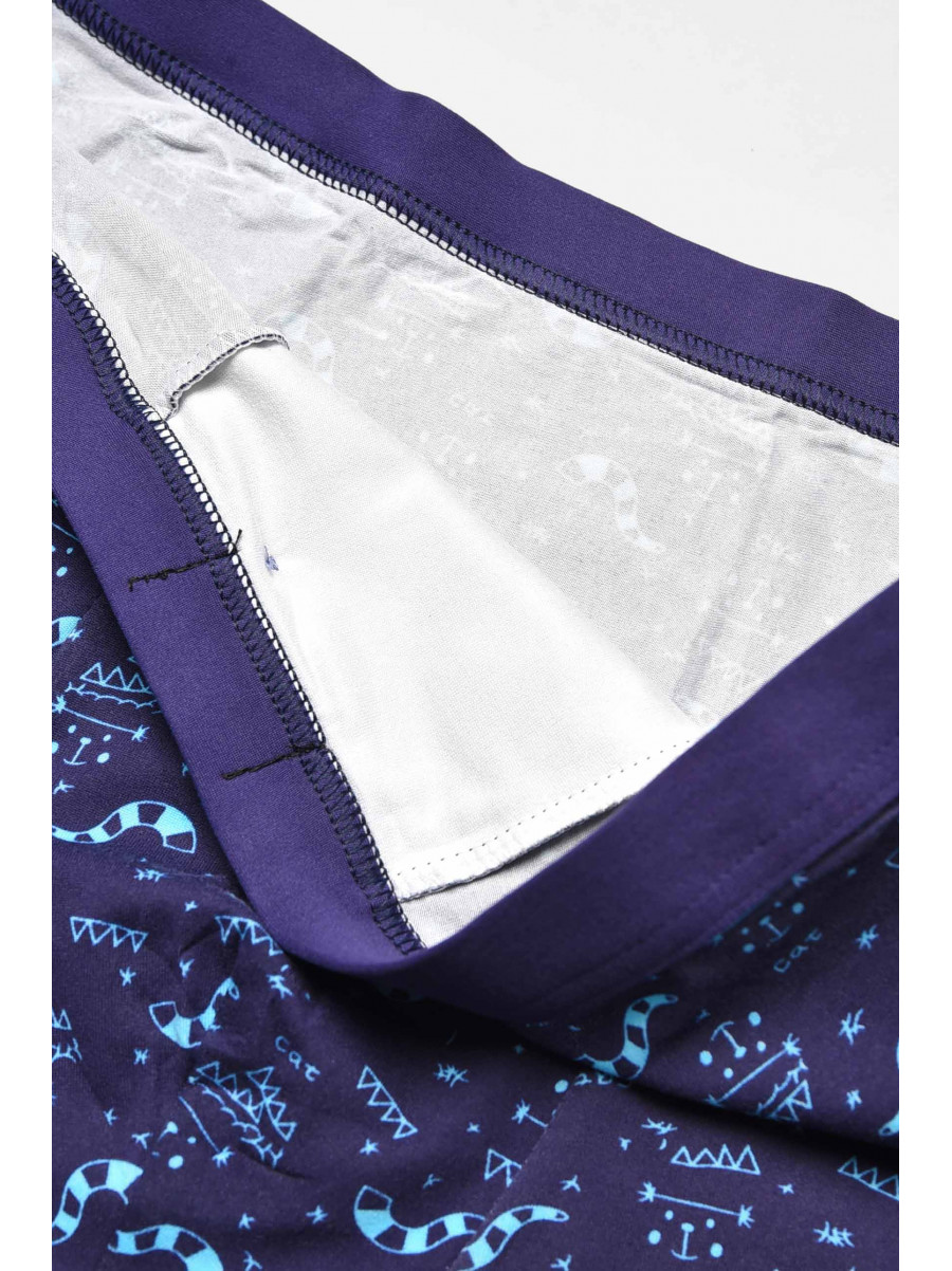 Боксеры мужские тёмно-синего цвета с принтом 7219 209696C