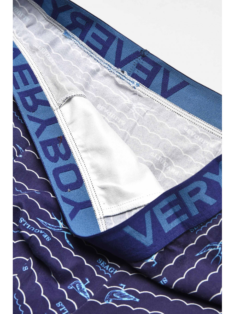 Боксеры мужские тёмно-синего цвета с принтом 6218 209703C