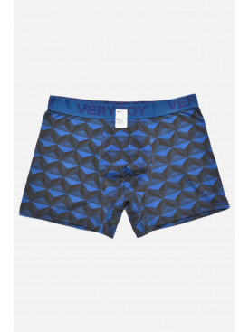 Боксери чоловічі темно-синього кольору з принтом 6211 209705C