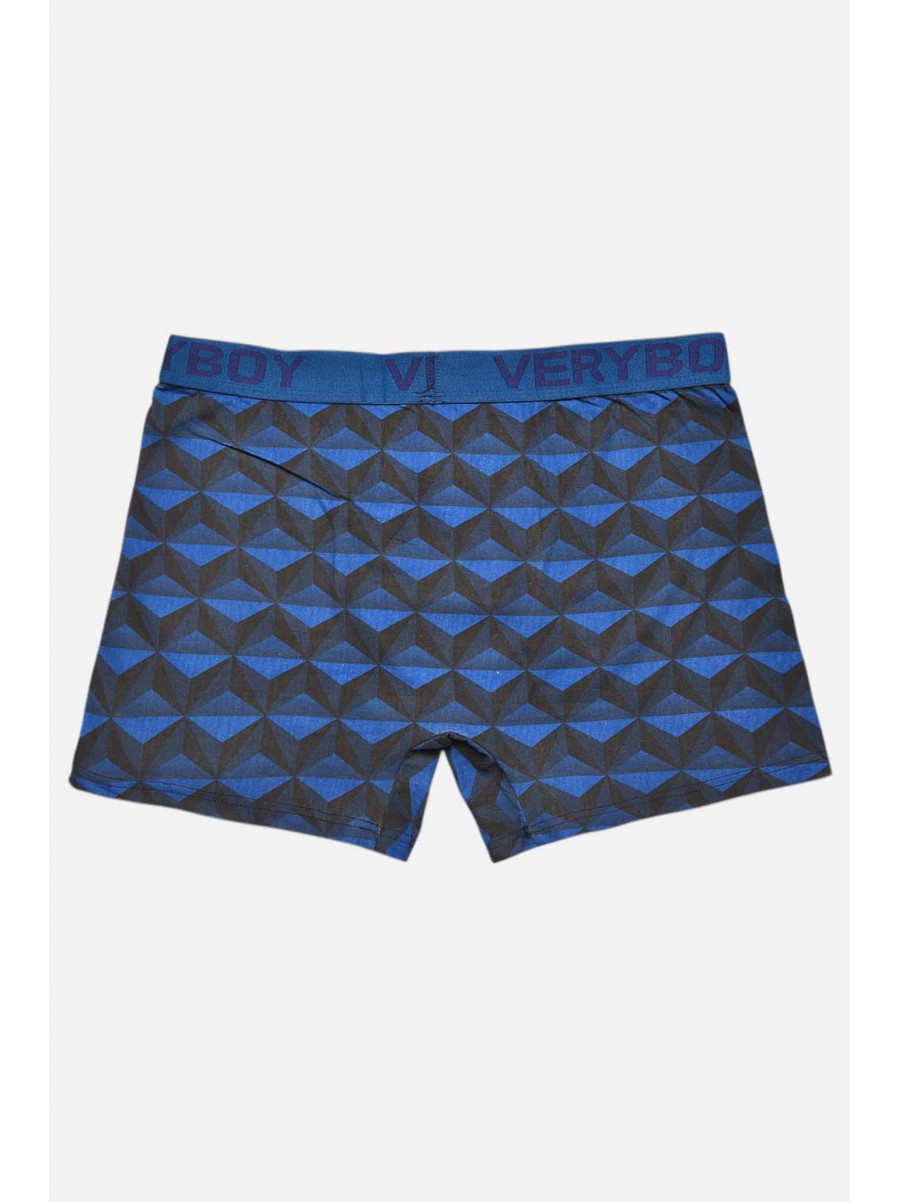 Боксеры мужские тёмно-синего цвета с принтом 6211 209705C
