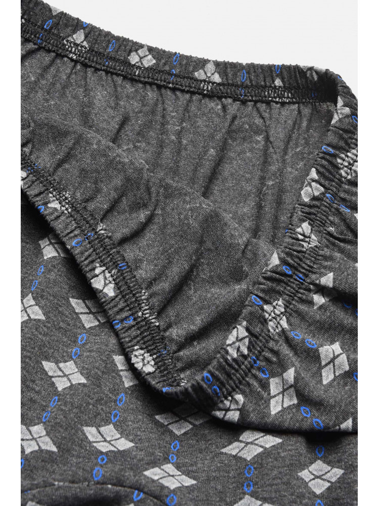 Трусы семейные мужские батальные серого цвета 209713C