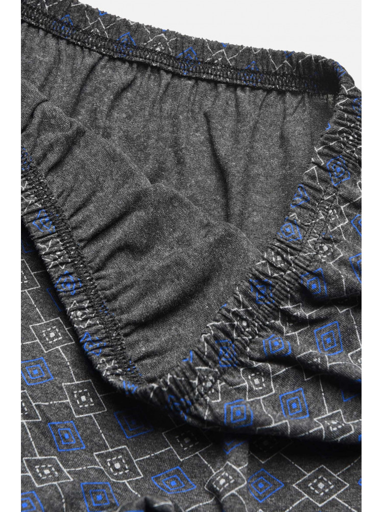 Трусы семейные мужские батальные темно-серого цвета 209715C