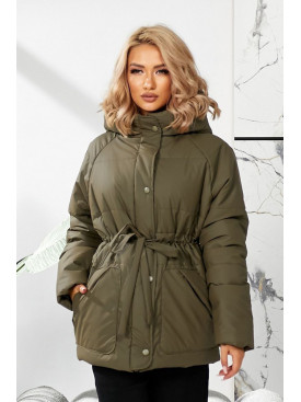 Куртка жіноча демісезонна кольору хакі 292 209741C Куртка жіноча демісезонна кольору хакі 292 209741C