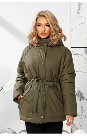 Куртка жіноча демісезонна кольору хакі 292 209741C