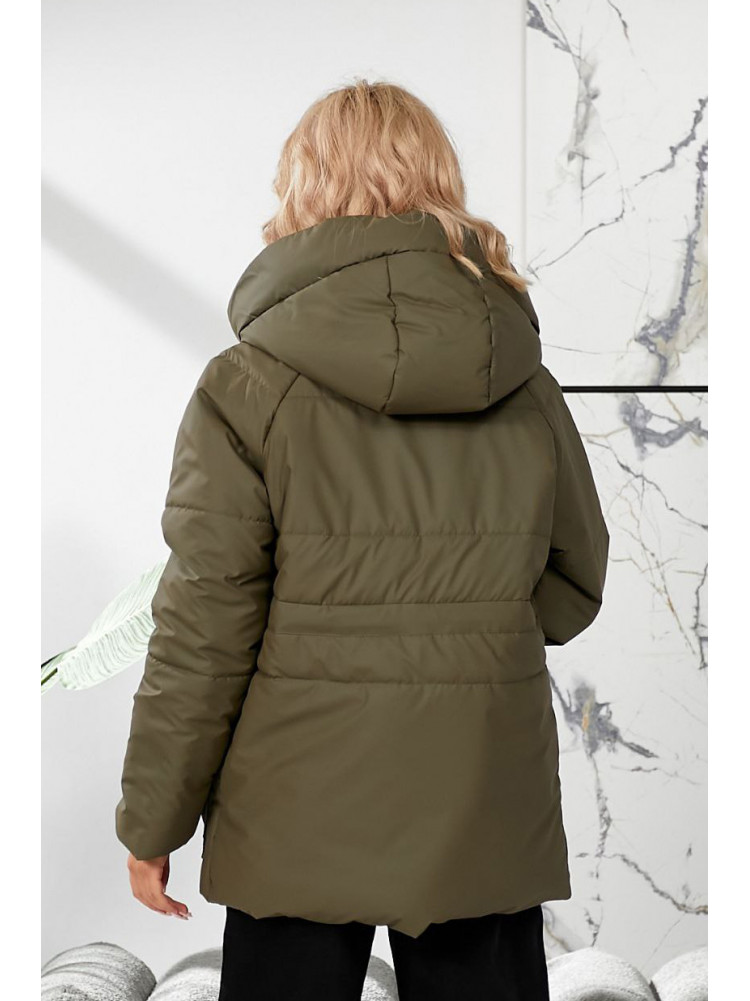 Куртка жіноча демісезонна кольору хакі 292 209741C