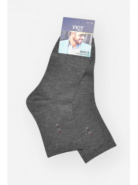 Шкарпетки чоловічі демісезонні темно-сірого кольору YH24-2 209746C