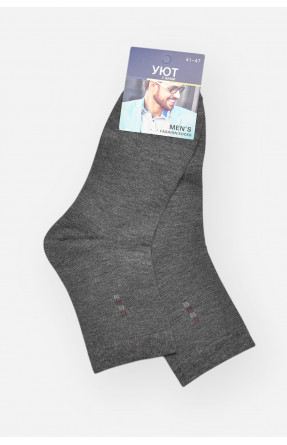 Шкарпетки чоловічі демісезонні темно-сірого кольору YH24-2 209746C