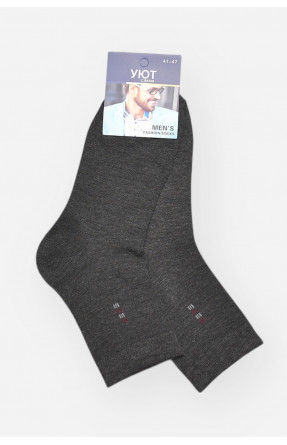 Шкарпетки чоловічі демісезонні темно-сірого кольору YH24-2 209747C