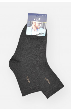 Шкарпетки чоловічі демісезонні темно-сірого кольору YH24-02 209752C