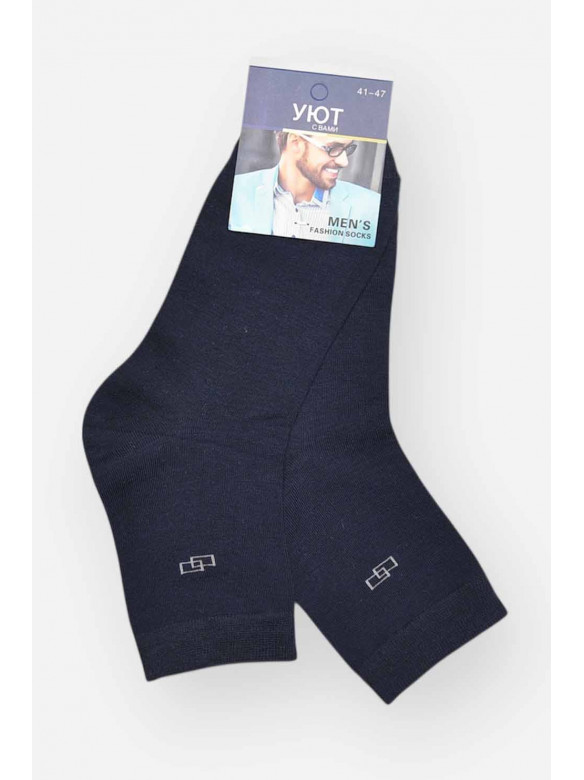 Шкарпетки чоловічі демісезонні темно-синього кольору YH24-11 209756C
