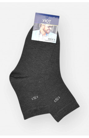 Шкарпетки чоловічі демісезонні темно-сірого кольору YH24-11 209758C