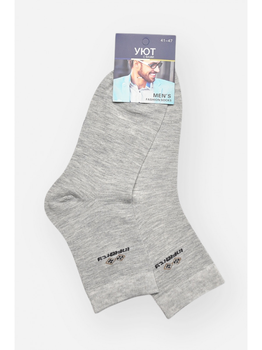 Шкарпетки чоловічі демісезонні сірого кольору YH24-16 209759C