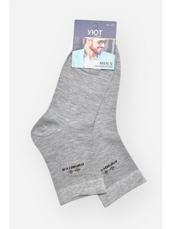 Шкарпетки чоловічі демісезонні сірого кольору YH24-16 209764C