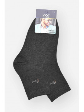 Шкарпетки чоловічі демісезонні темно-сірого кольору YH24-16 209765C Шкарпетки чоловічі демісезонні темно-сірого кольору YH24-16 209765C