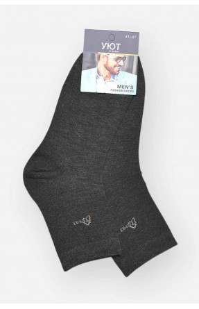 Шкарпетки чоловічі демісезонні темно-сірого кольору YH24-16 209765C