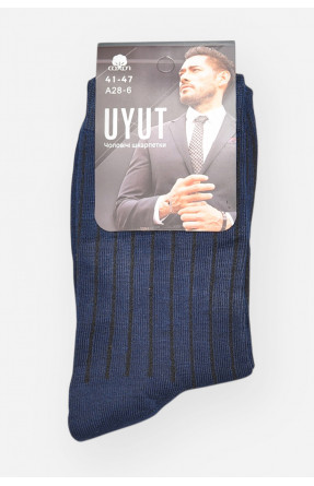 Шкарпетки чоловічі демісезонні темно-синього кольору А28-6 209767C Шкарпетки чоловічі демісезонні темно-синього кольору А28-6 209767C