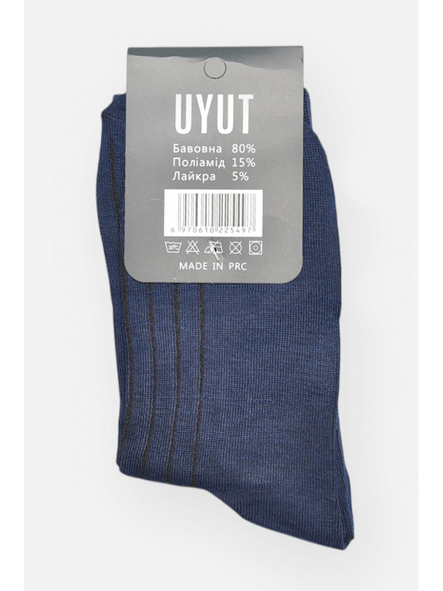 Шкарпетки чоловічі демісезонні темно-синього кольору А28-6 209767C