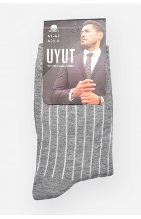 Шкарпетки чоловічі демісезонні сірого кольору А28-6 209768C