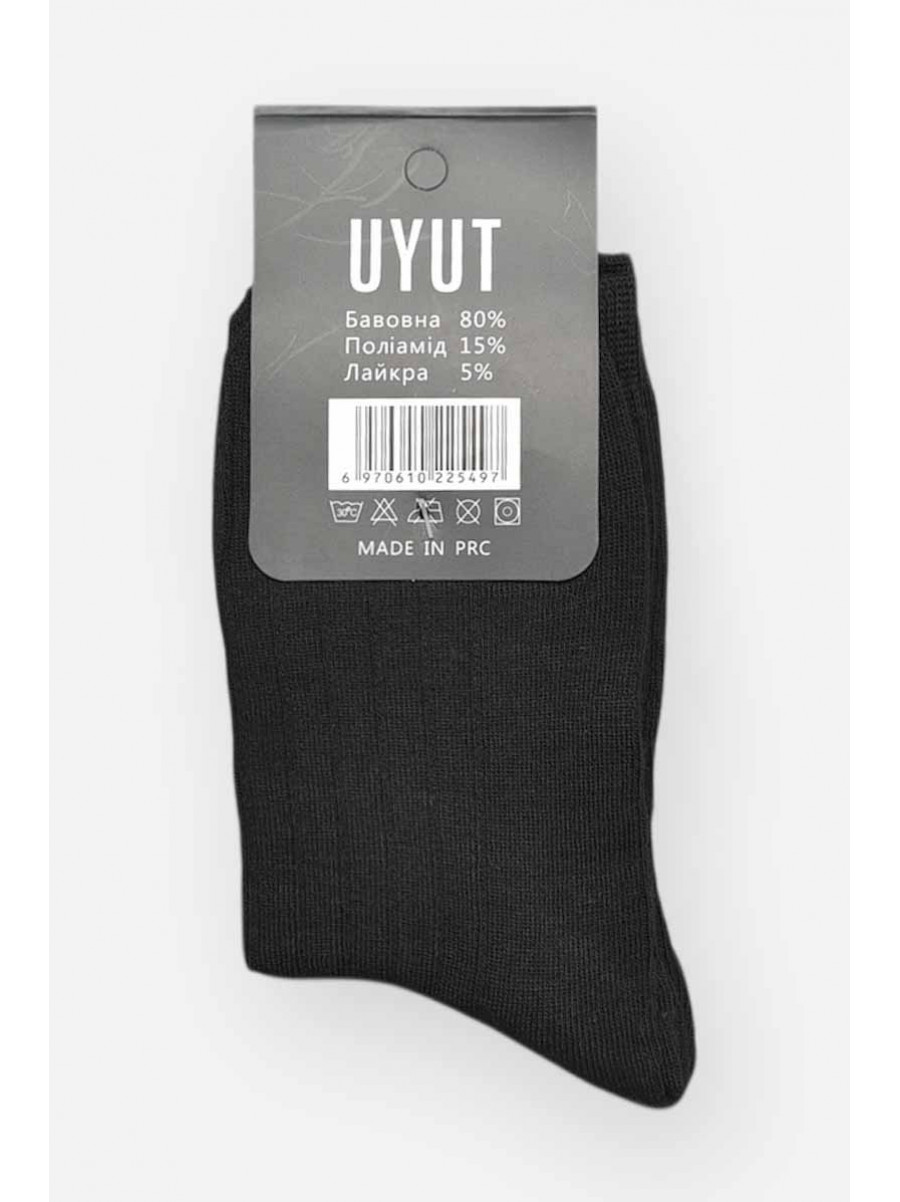 Шкарпетки чоловічі демісезонні чорного кольору А28-6 209769C