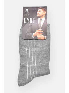 Носки мужские демисезонные серого цвета А28-5 209771C