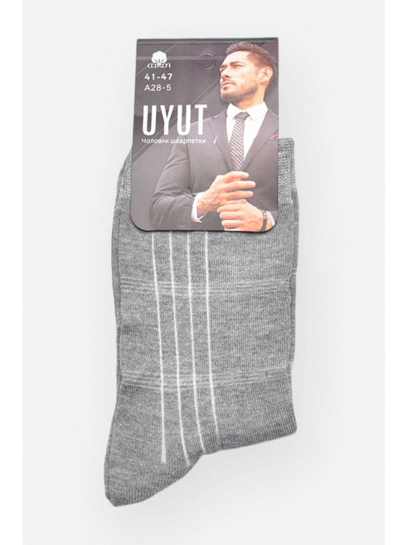 Носки мужские демисезонные серого цвета А28-5 209771C