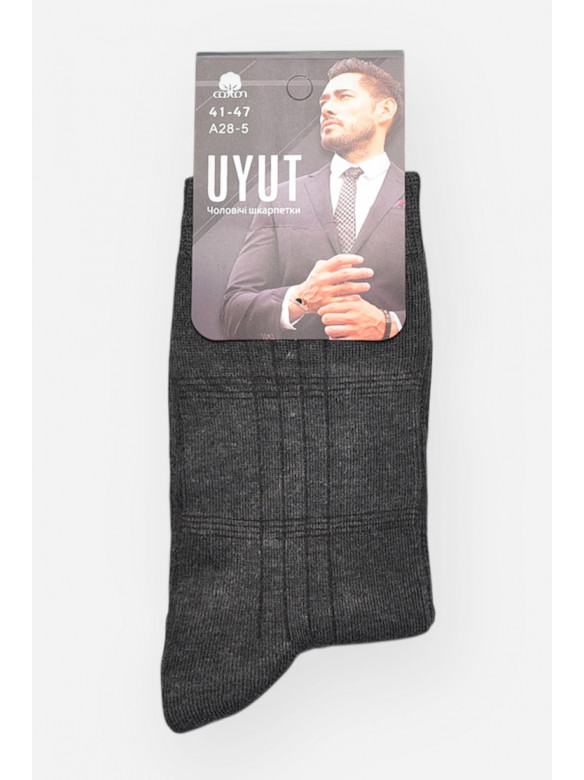 Носки мужские демисезонные тёмно-серого цвета А28-5 209773C
