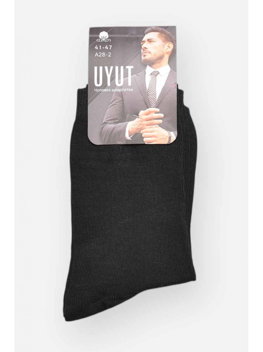 Носки мужские демисезонные черного цвета А28-2 209775C