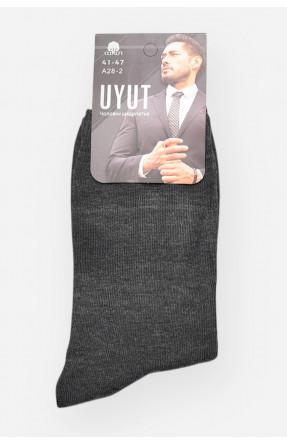 Носки мужские демисезонные тёмно-серого цвета А28-2 209776C