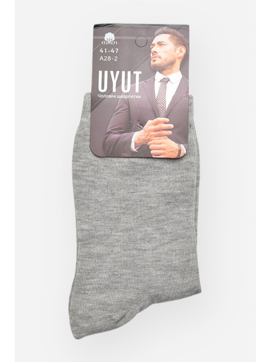 Носки мужские демисезонные серого цвета А28-2 209778C