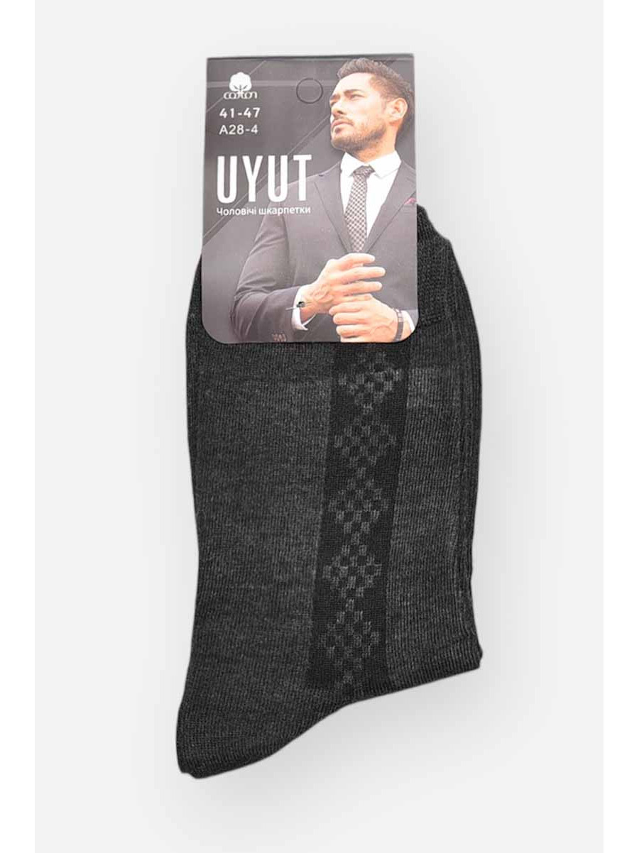 Носки мужские демисезонные тёмно-серого цвета А28-4 209779C