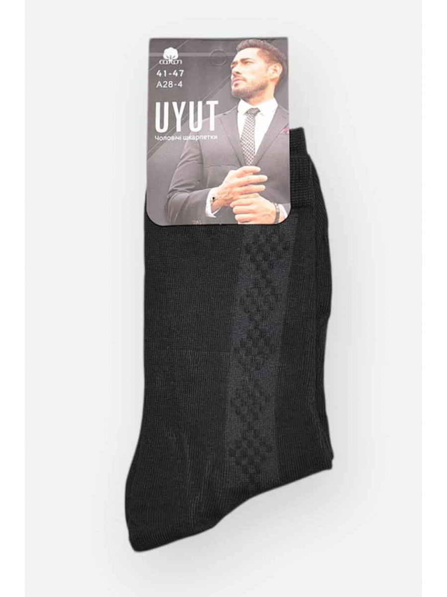 Носки мужские демисезонные черного цвета А28-4 209780C