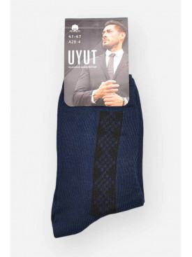 Носки мужские демисезонные тёмно-синего цвета А28-4 209781C